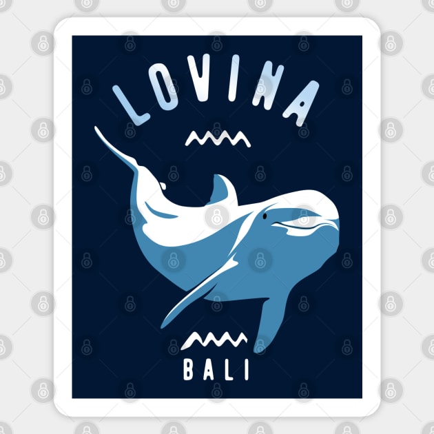 Swimming With Dolphins at Lovina, Bali - Scuba Diving Sticker by TMBTM